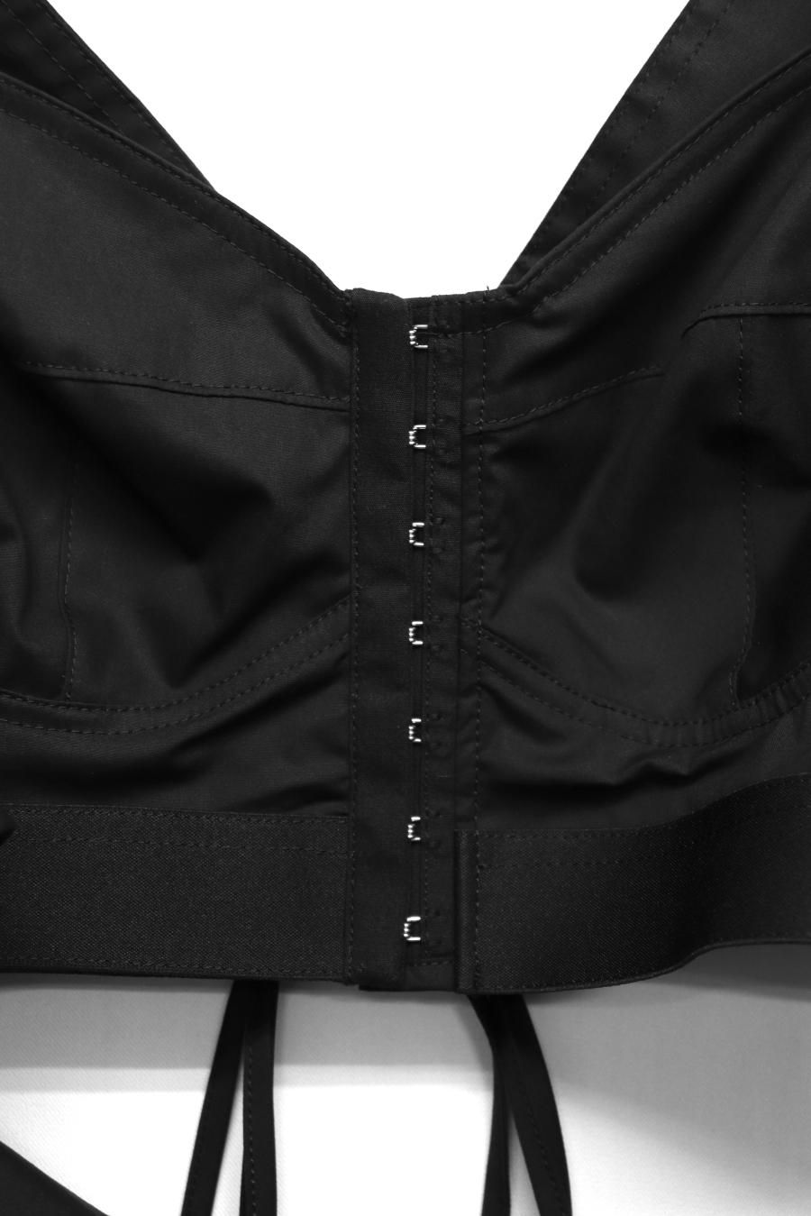 FETICO（フェティコ）のRUFFLED SLEEVE BUSTIER TOP BLACK