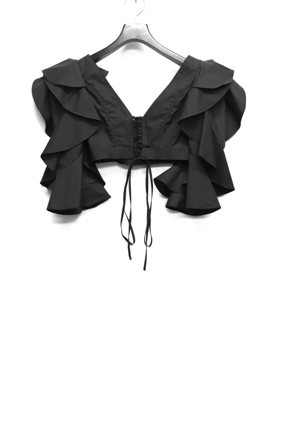 FETICO（フェティコ）のRUFFLED SLEEVE BUSTIER TOP BLACKの通販サイト