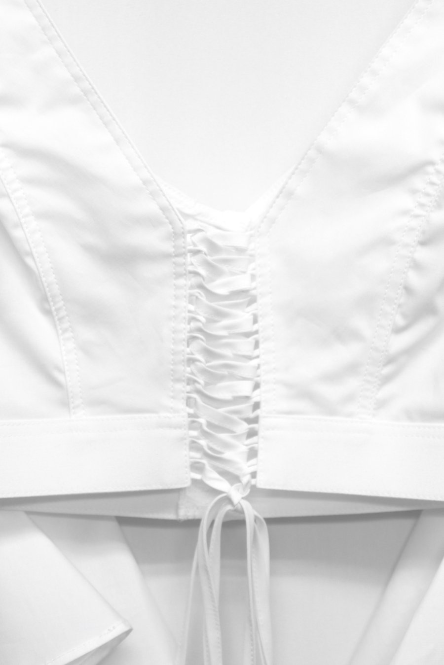 FETICO（フェティコ）のRUFFLED SLEEVE BUSTIER TOP WHITEの通販サイト 