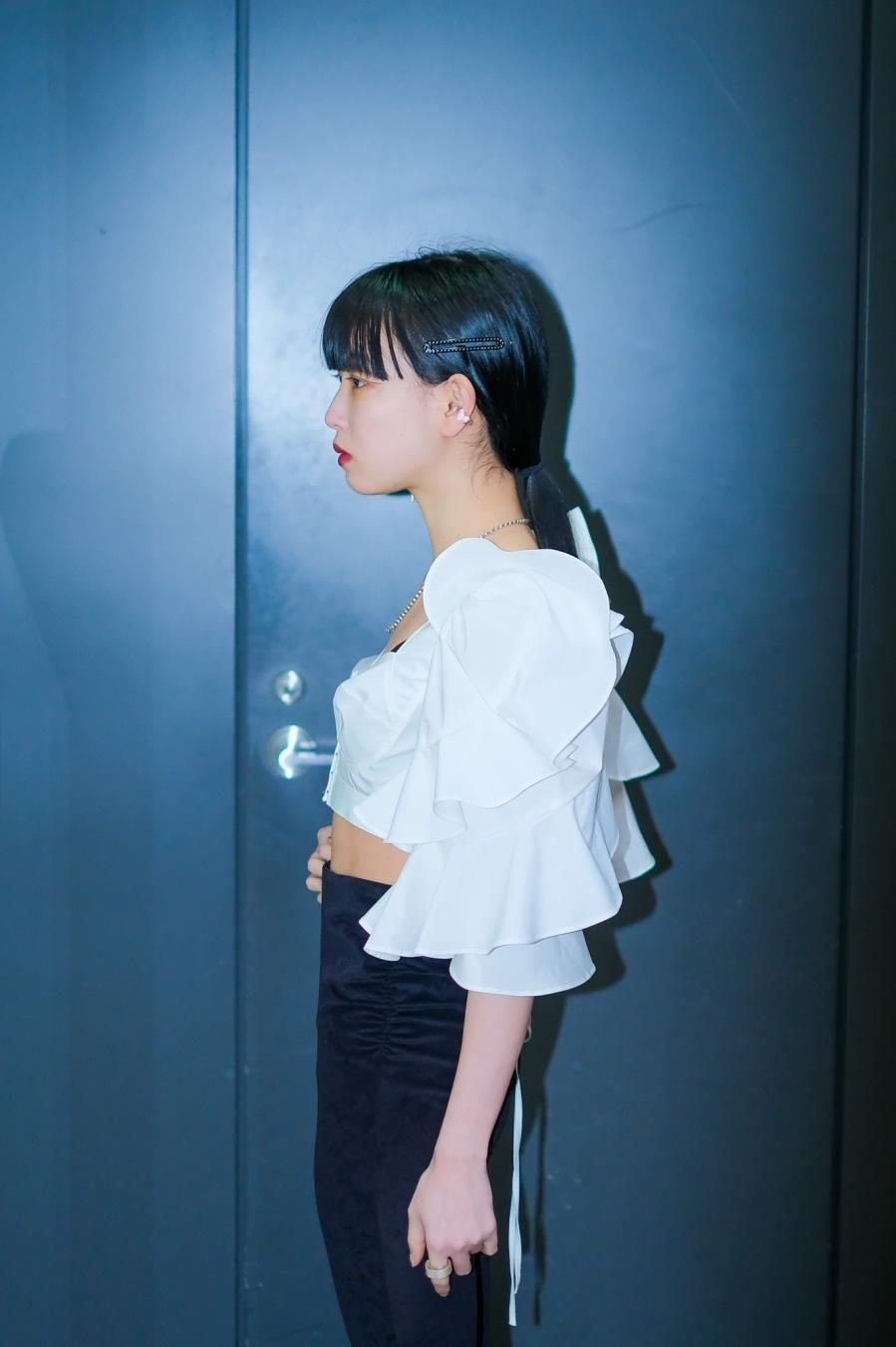 FETICO（フェティコ）のRUFFLED SLEEVE BUSTIER TOP WHITEの通販サイト