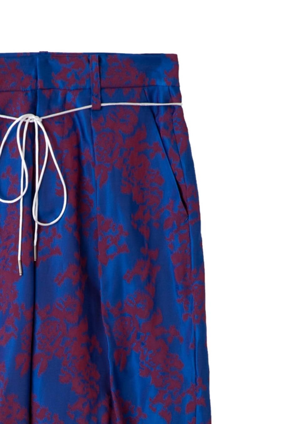 BELPER／JACQUARD PANTS（BLUE/RED） BELPER／JACQUARD PANTS（BLUE/RED）