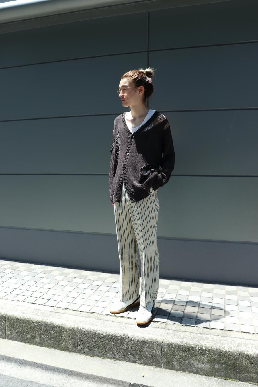 Nobuyuki Matsui（ノブユキ マツイ）のBell Slacks stripe（スラックス）の通販サイト-大阪 堀江 PALETTE art  alive（パレットアートアライヴ）-