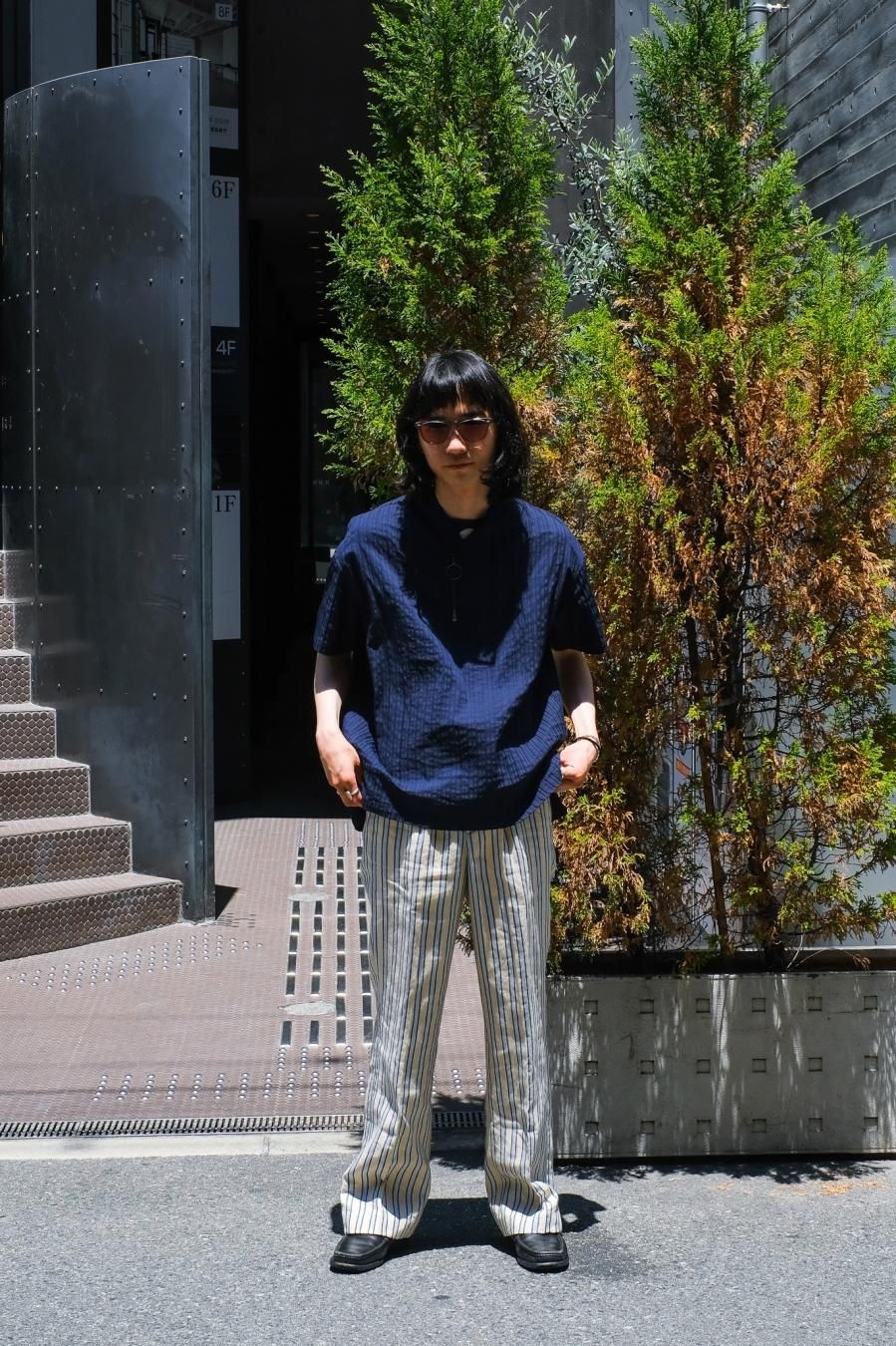 Nobuyuki Matsui（ノブユキ マツイ）のBell Slacks stripe（スラックス）の通販サイト-大阪 堀江 PALETTE art  alive（パレットアートアライヴ）-