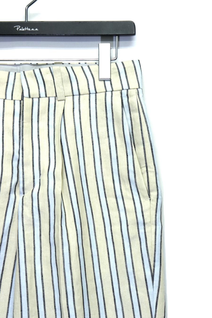 Nobuyuki Matsui（ノブユキ マツイ）のBell Slacks stripe（スラックス）の通販サイト-大阪 堀江 PALETTE art  alive（パレットアートアライヴ）-