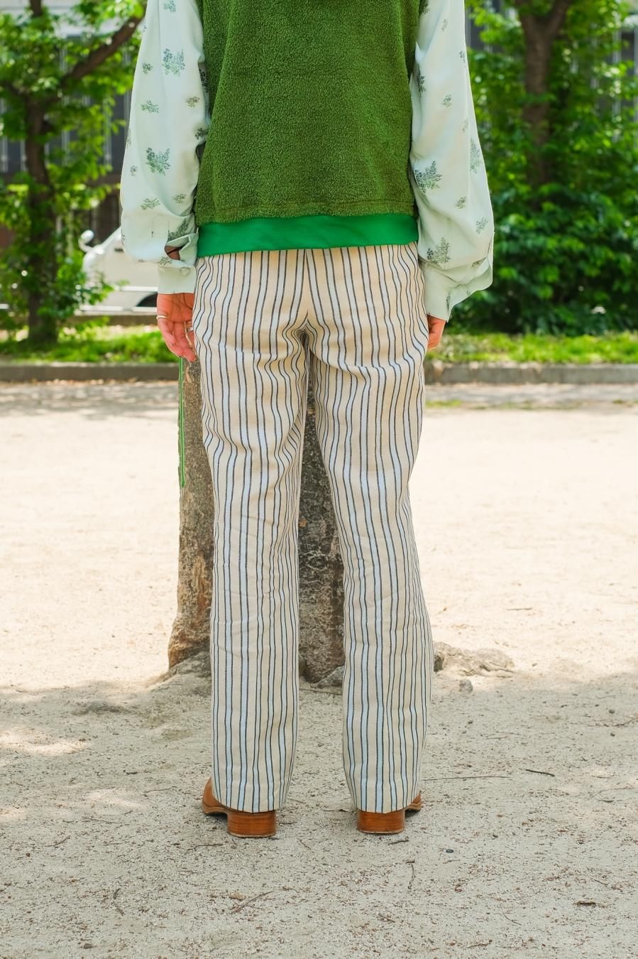 Nobuyuki Matsui（ノブユキ マツイ）のBell Slacks stripe（スラックス）の通販サイト-大阪 堀江 PALETTE art  alive（パレットアートアライヴ）-