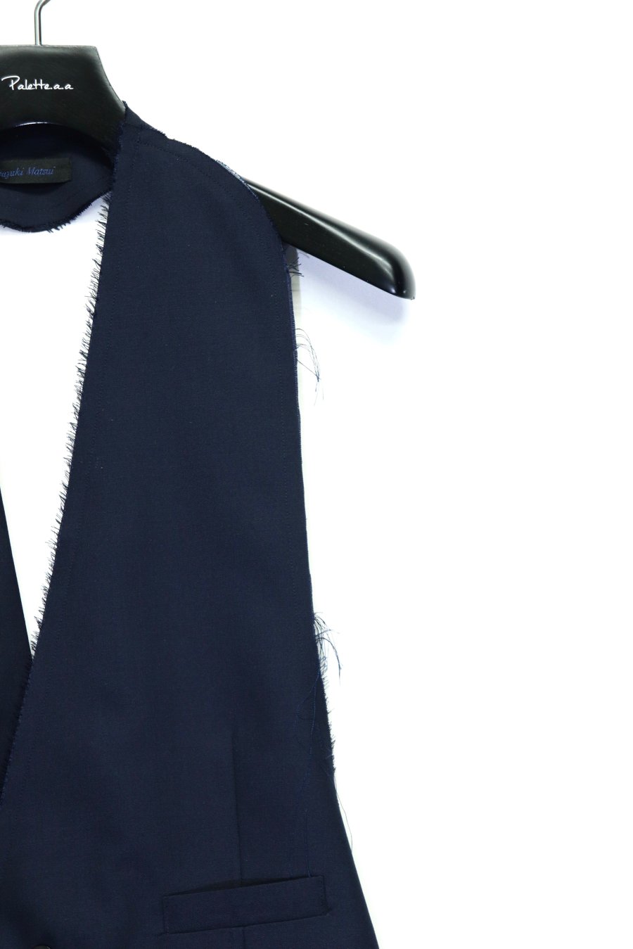 Nobuyuki Matsui（ノブユキ マツイ）のwaist coat NAVY（ベスト）の通販サイト-大阪 堀江 PALETTE art  alive（パレットアートアライヴ）-