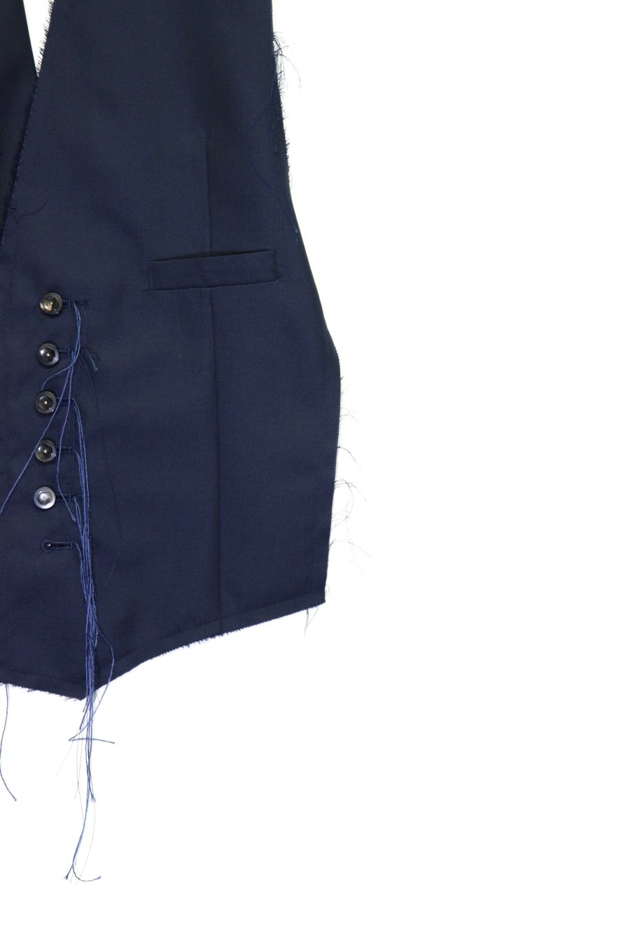 Nobuyuki Matsui（ノブユキ マツイ）のwaist coat NAVY（ベスト）の通販サイト-大阪 堀江 PALETTE art  alive（パレットアートアライヴ）-