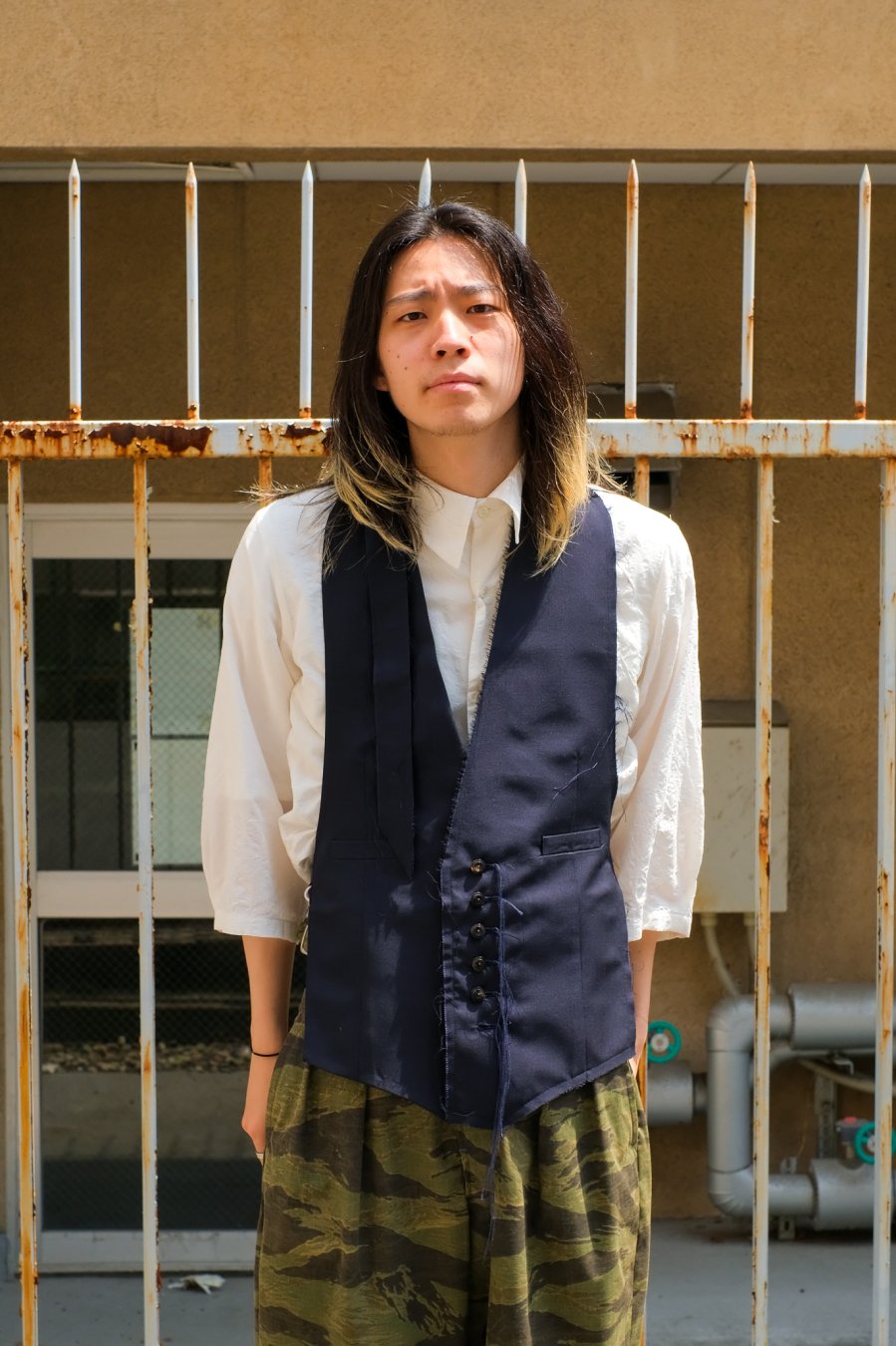 Nobuyuki Matsui（ノブユキ マツイ）のwaist coat NAVY（ベスト）の通販サイト-大阪 堀江 PALETTE art  alive（パレットアートアライヴ）-