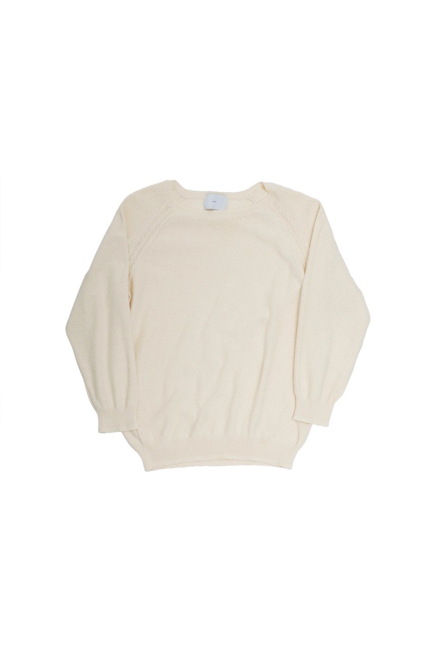 SUGARHILL（シュガーヒル）のCOTTON LONG SLEEVE KNIT WHITEの通販