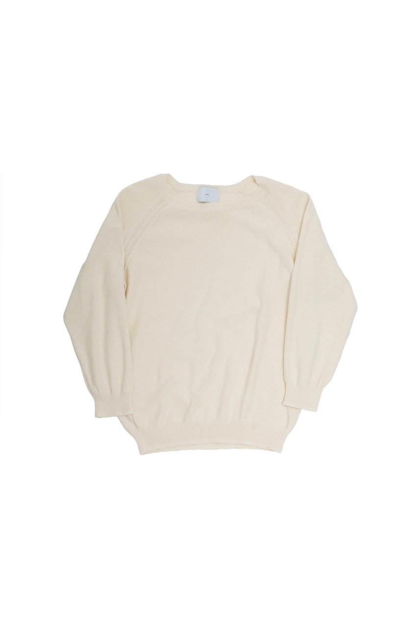 SUGARHILL  COTTON LONG SLEEVE KNIT(WHITE)<img class='new_mark_img2' src='https://img.shop-pro.jp/img/new/icons15.gif' style='border:none;display:inline;margin:0px;padding:0px;width:auto;' />