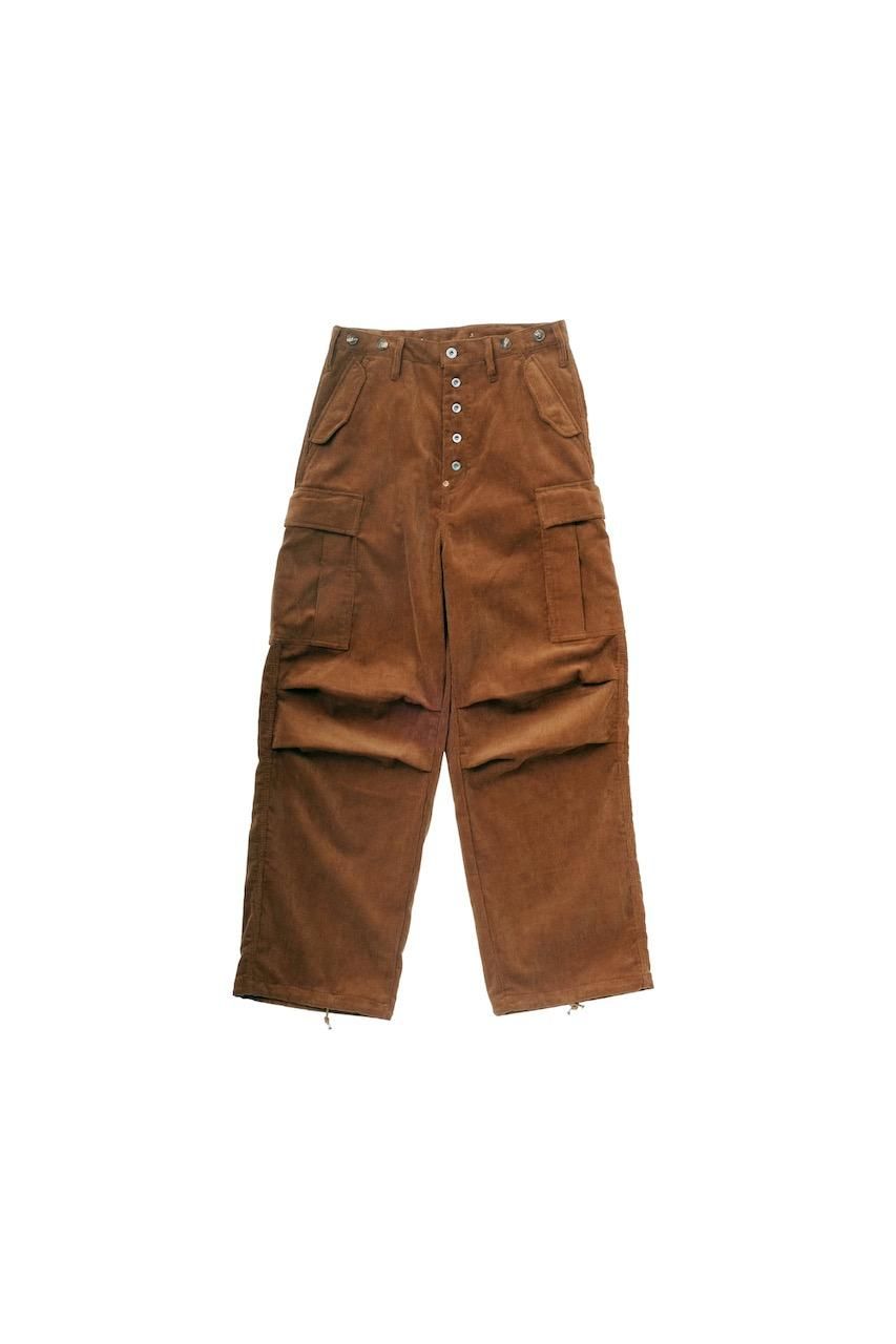 SUGARHILL（シュガーヒル）のCORDUROY ARMY CARGO PANTS BROWNの通販 