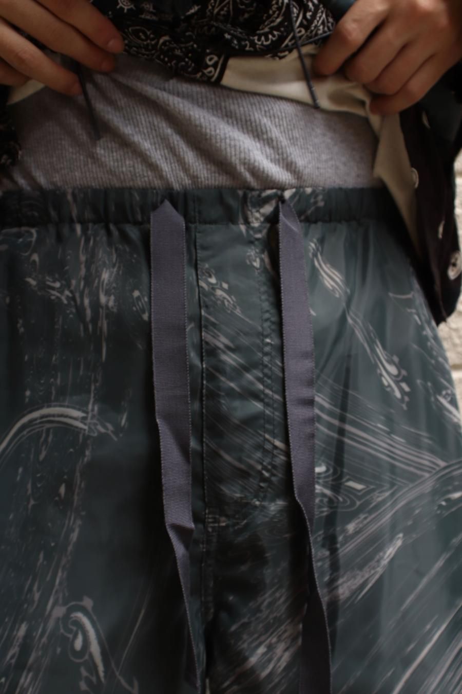 MASU（エムエーエスユー）のMARBLE BANDANA EASY PANTS BLACKの通販