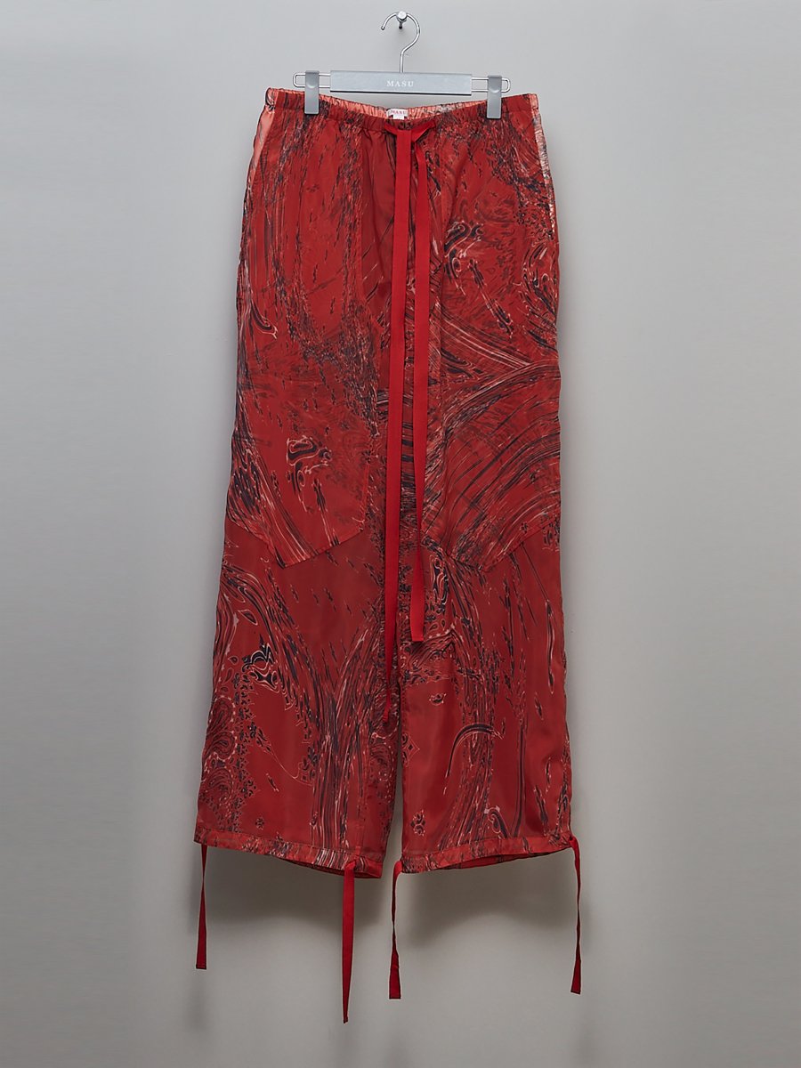 MASU  22aw MARBLE BANDANA EASY PANTS(RED)<img class='new_mark_img2' src='https://img.shop-pro.jp/img/new/icons15.gif' style='border:none;display:inline;margin:0px;padding:0px;width:auto;' />