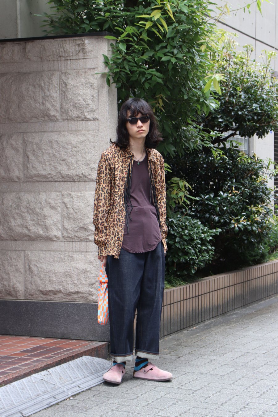 MASU（エムエーエスユー）のZIP-UP LEOPARD SILK SHIRT BROWNの通販 ...