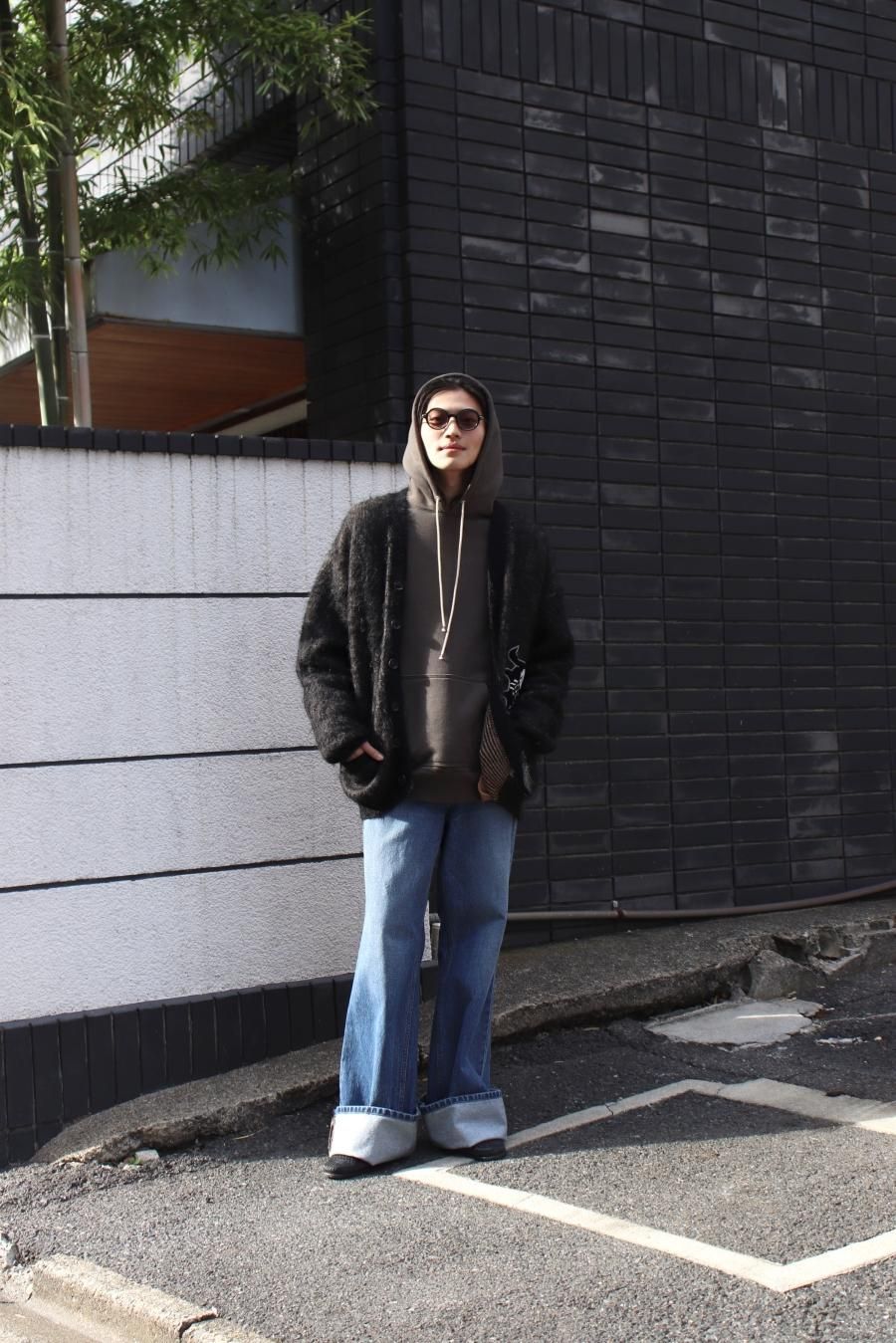 SUGARHILL（シュガーヒル）のRAW EDGE HOODIE CHARCOAL BLACKの通販サイト-大阪 堀江 PALETTE art  alive（パレットアートアライヴ）-