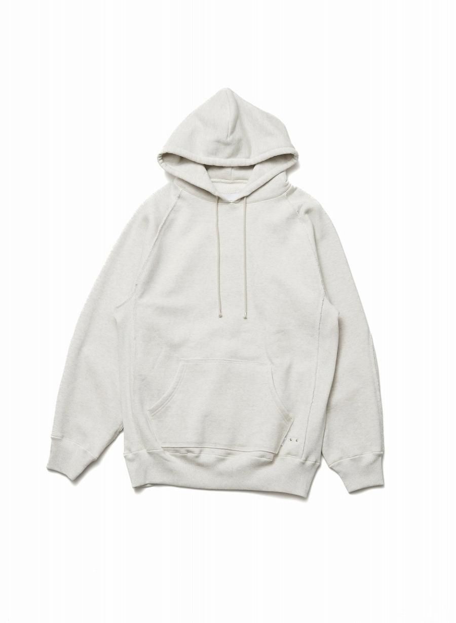 SUGARHILL（シュガーヒル）のRAW EDGE HOODIE HEATHER WHITEの