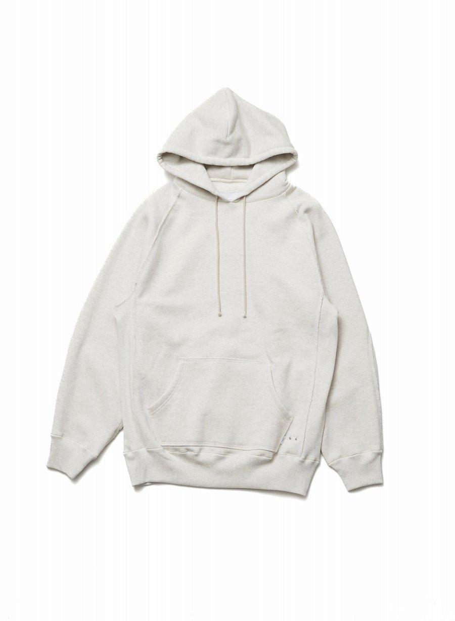 SUGARHILL  RAW EDGE HOODIE(HEATHER WHITE)<img class='new_mark_img2' src='https://img.shop-pro.jp/img/new/icons15.gif' style='border:none;display:inline;margin:0px;padding:0px;width:auto;' />