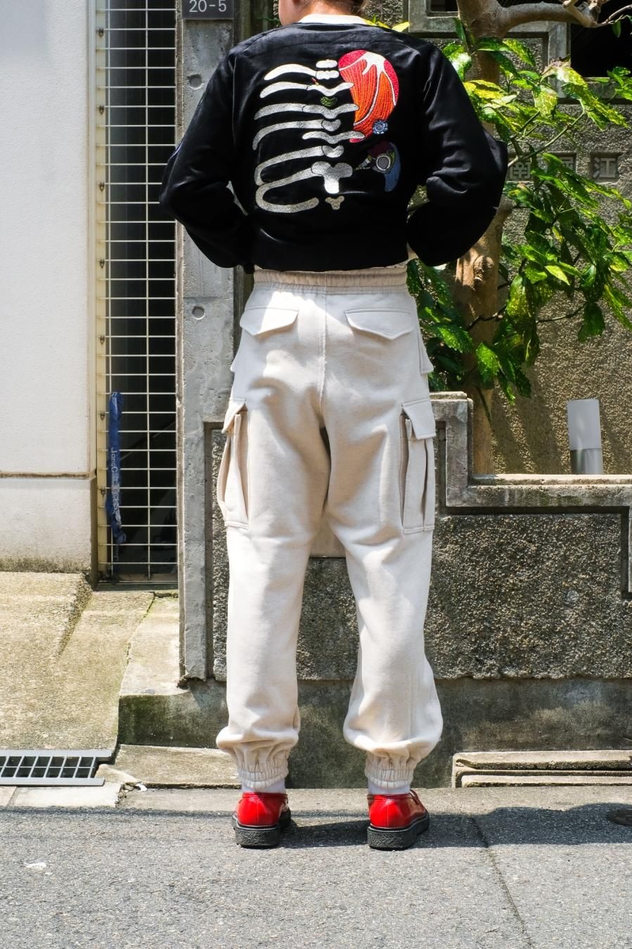 SUGARHILL（シュガーヒル）のRAW EDGE CARGO SWEAT PANTS HEATHER WHITEの通販サイト-大阪 堀江  PALETTE art alive（パレットアートアライヴ）-