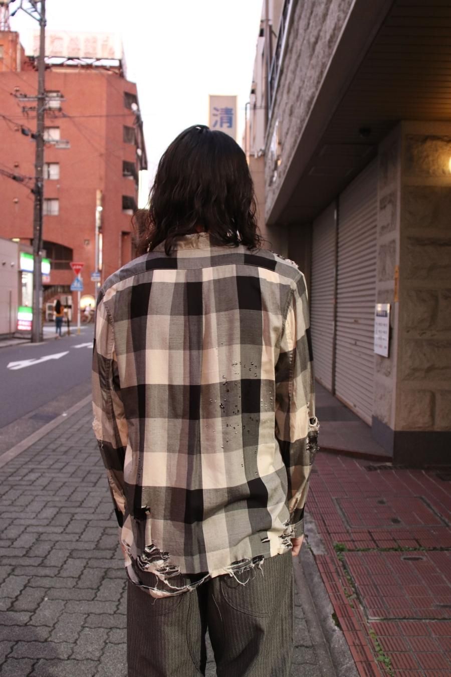 SUGARHILL（シュガーヒル）のBLOCK CHECK CRASHED SHIRTの通販サイト 