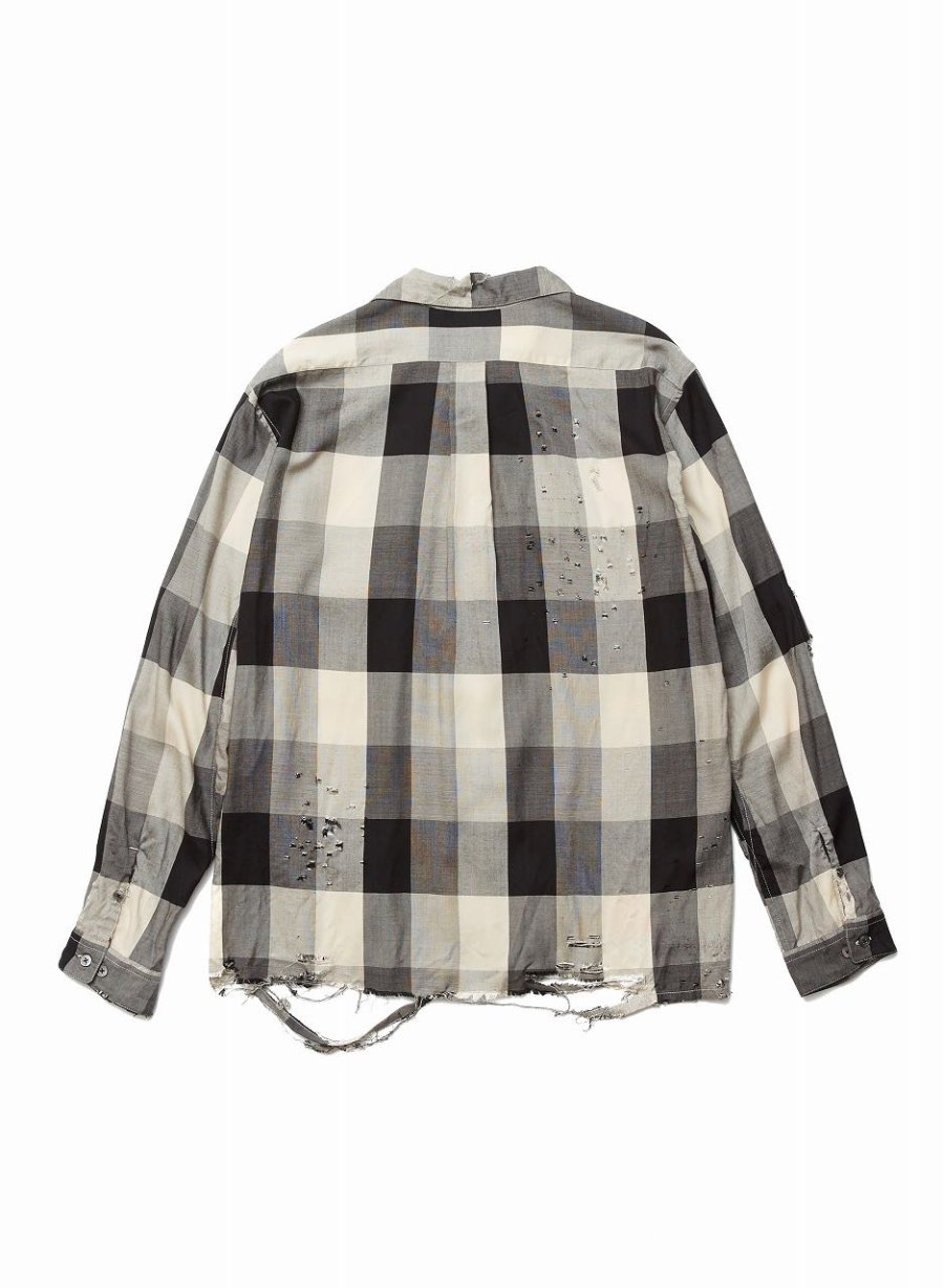 SUGARHILL（シュガーヒル）のBLOCK CHECK CRASHED SHIRTの通販サイト