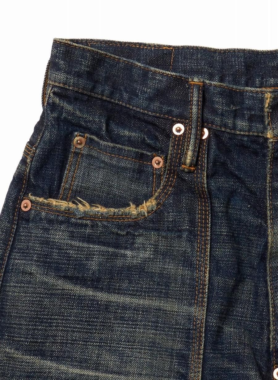 SUGARHILL（シュガーヒル）のMUSTY FADED DOUBLE KNEE DENIM PANTSの 