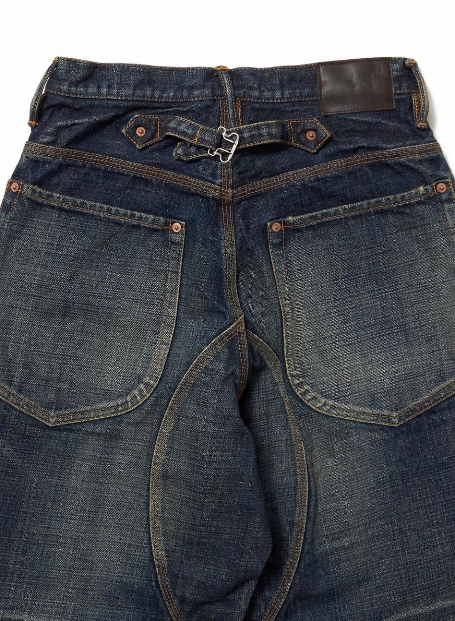 SUGARHILL MUSTY FADED DOUBLE KNEE DENIM-