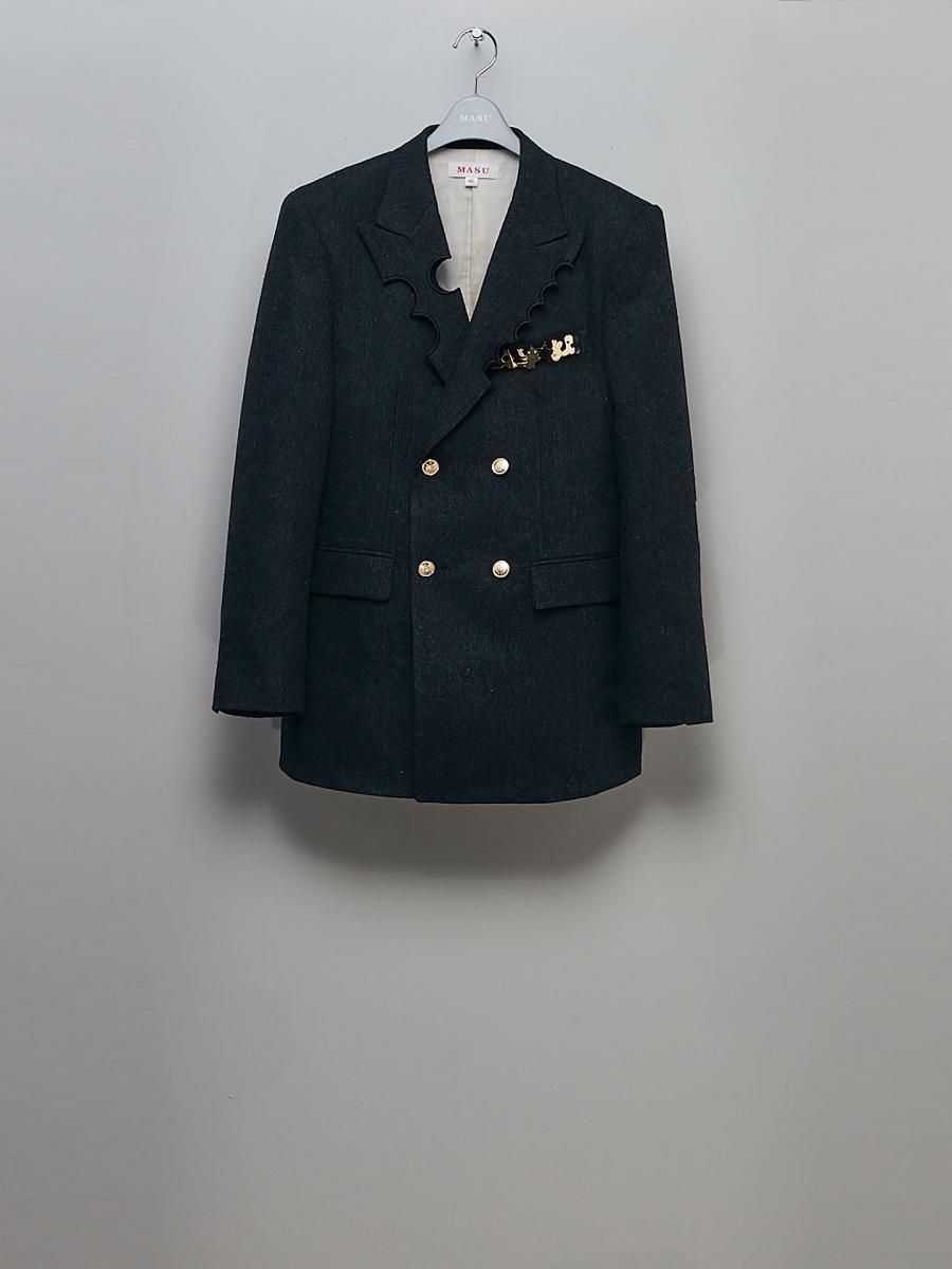 MASU 22aw NIBBLED BLAZER