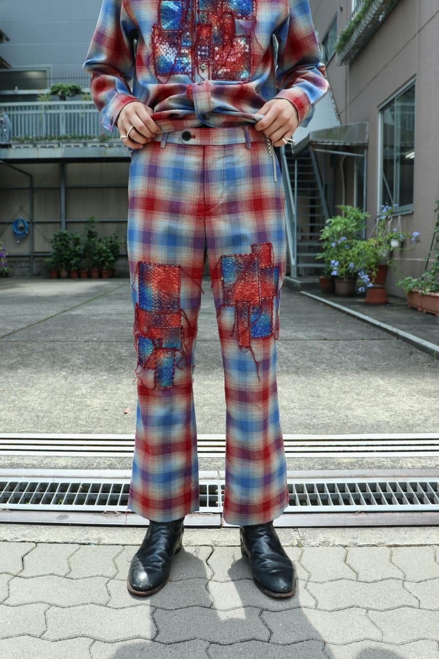 MASU（エムエーエスユー）のRAINBOW DUST FLARE PANTS RAINBOWの通販 ...