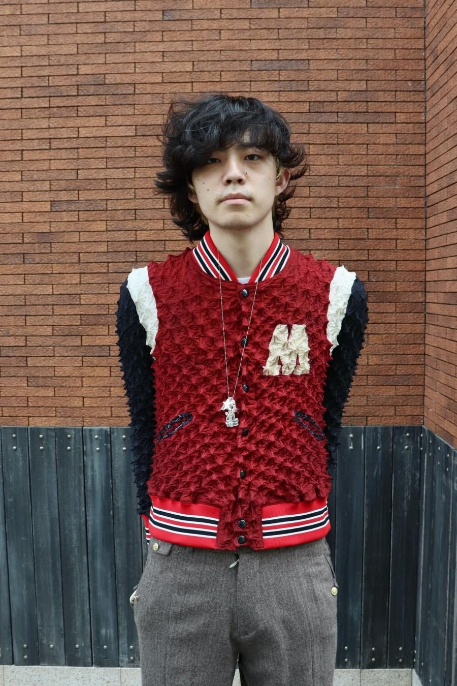 【美品】MASU SPIKY STADIUM JACKET red