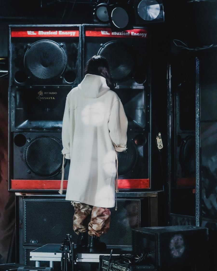 SUGARHILL（シュガーヒル）のCORDED DUFFLE COAT IVORY WHITEの