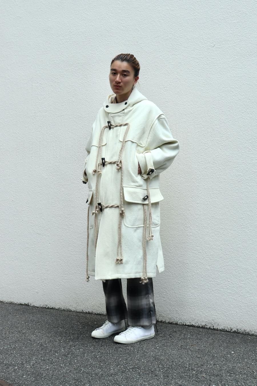 SUGARHILL（シュガーヒル）のCORDED DUFFLE COAT IVORY WHITEの通販