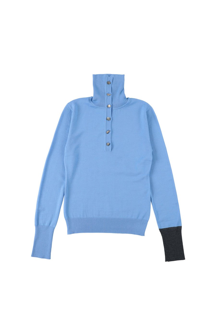 BELPER  22AW WOOL KNIT TOP(BLUE/GRAY)<img class='new_mark_img2' src='https://img.shop-pro.jp/img/new/icons15.gif' style='border:none;display:inline;margin:0px;padding:0px;width:auto;' />