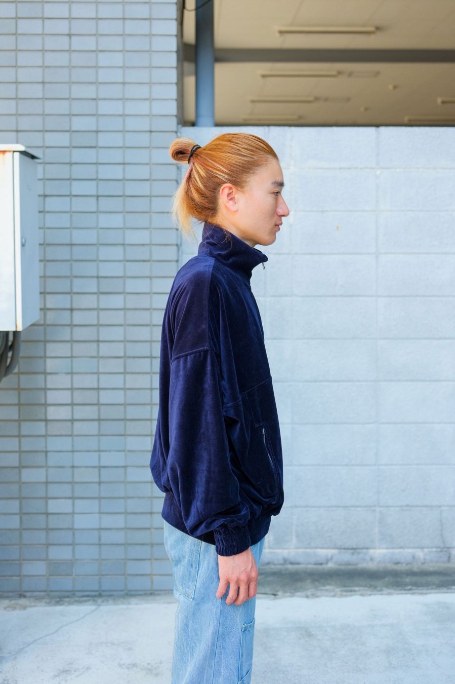 LITTLEBIG（リトルビッグ）のVelour Track Top Navy(トラックブルゾン)の通販サイト-大阪 堀江 PALETTE art  alive（パレットアートアライヴ）-