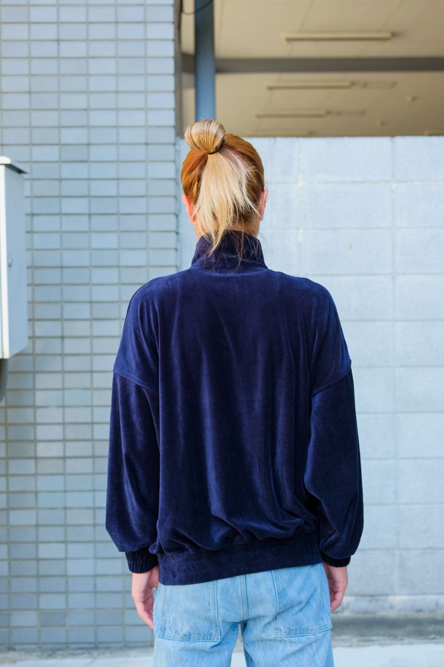 LITTLEBIG（リトルビッグ）のVelour Track Top Navy(トラックブルゾン)の通販サイト-大阪 堀江 PALETTE art  alive（パレットアートアライヴ）-