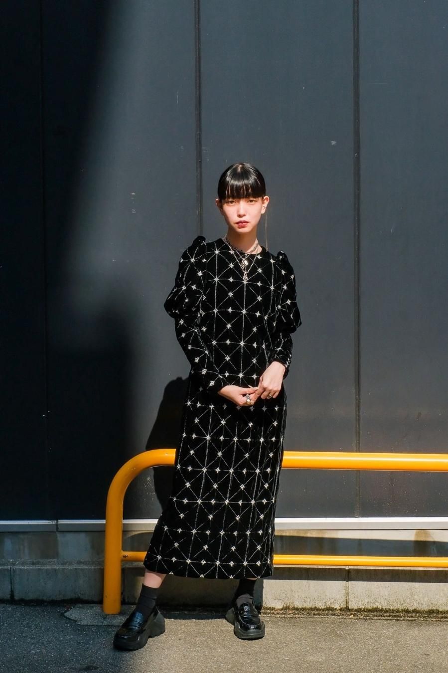 BELPER（ベルパー）のEMBROIDERY VELVET DRESS（ドレス）の通販サイト