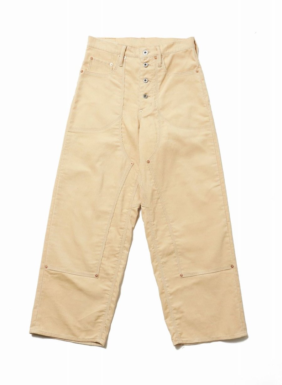 SUGARHILL（シュガーヒル）のCORDUROY DOUBLE KNEE DENIM PANTS IVORY ...