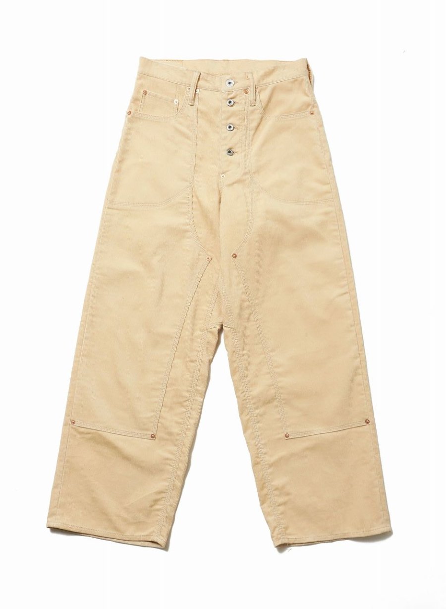 SUGARHILL CORDUROY DOUBLE KNEE DENIM PANTS(IVORY WHITE)<img class='new_mark_img2' src='https://img.shop-pro.jp/img/new/icons15.gif' style='border:none;display:inline;margin:0px;padding:0px;width:auto;' />