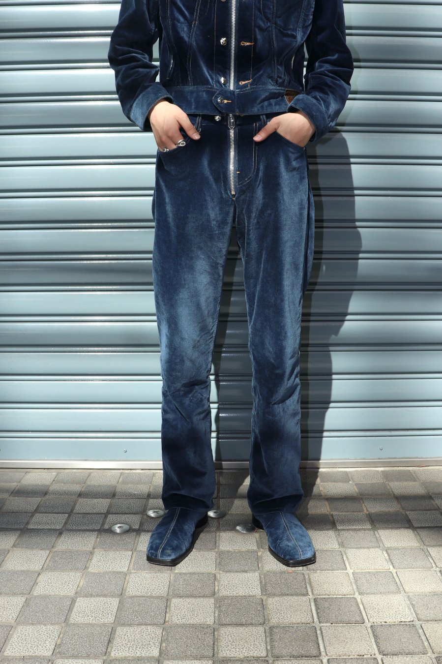 MASU × P.A.A INDIGO VELVET セットアップ