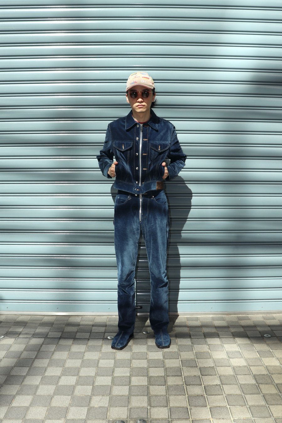 ネイビーシー MASU × P.A.A INDIGO VELVET セットアップ | tulkkaan.fi