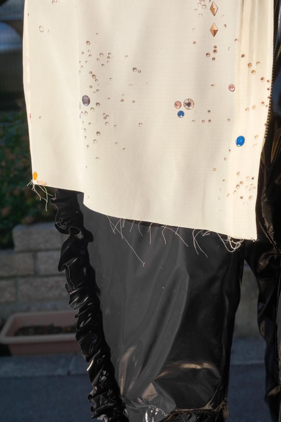 MASU(エムエーエスユー)のZIP-UP GALAXY SILK SHIRT WHIITEの MASU(エムエーエスユー)のZIP-UP GALAXY SILK SHIRT WHIITEの