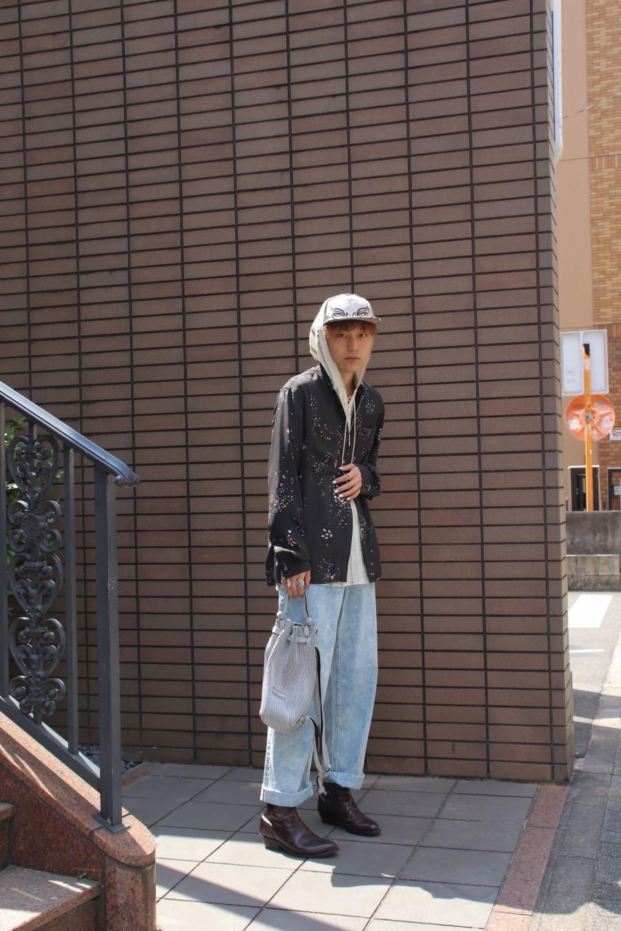 MASU（エムエーエスユー）のZIP-UP GALAXY SILK SHIRT BLACKの