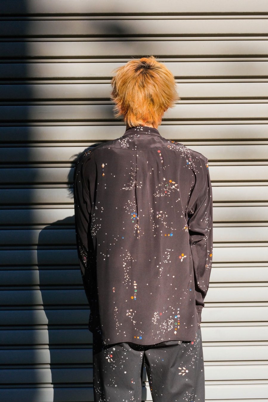 MASU（エムエーエスユー）のZIP-UP GALAXY SILK SHIRT BLACKの通販サイト-大阪 堀江 PALETTE art  alive（パレットアートアライヴ）-