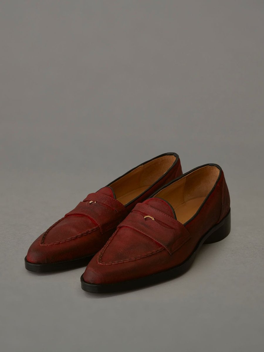 MASU  23SS MOON LEATHER LOAFER(RED)<img class='new_mark_img2' src='https://img.shop-pro.jp/img/new/icons15.gif' style='border:none;display:inline;margin:0px;padding:0px;width:auto;' />