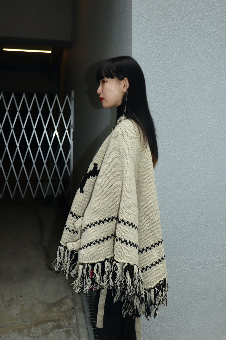 BELPER（ベルパー）のCOWICHAN KNIT PONCHO BEIGE（ニットポンチョ）の通販サイト-大阪 堀江 PALETTE art  alive（パレットアートアライヴ）-