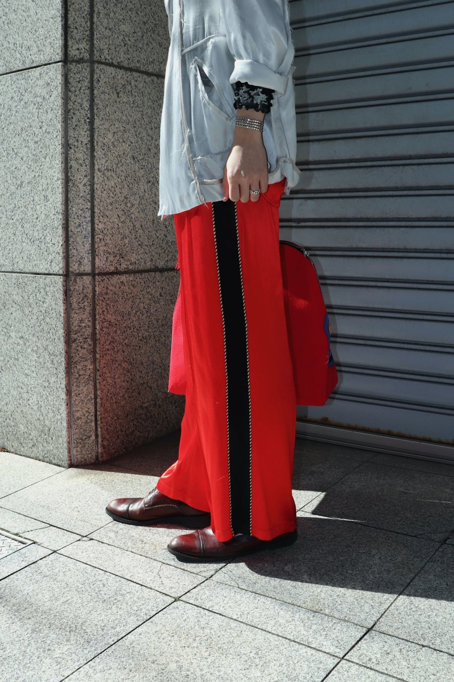 JWZUY Womens Wide Leg Pants Straight Trouser Elastic High Waist Full Pants  Plus Size Solid Pleated Pant Culottes Pant with Pocket Red XL 