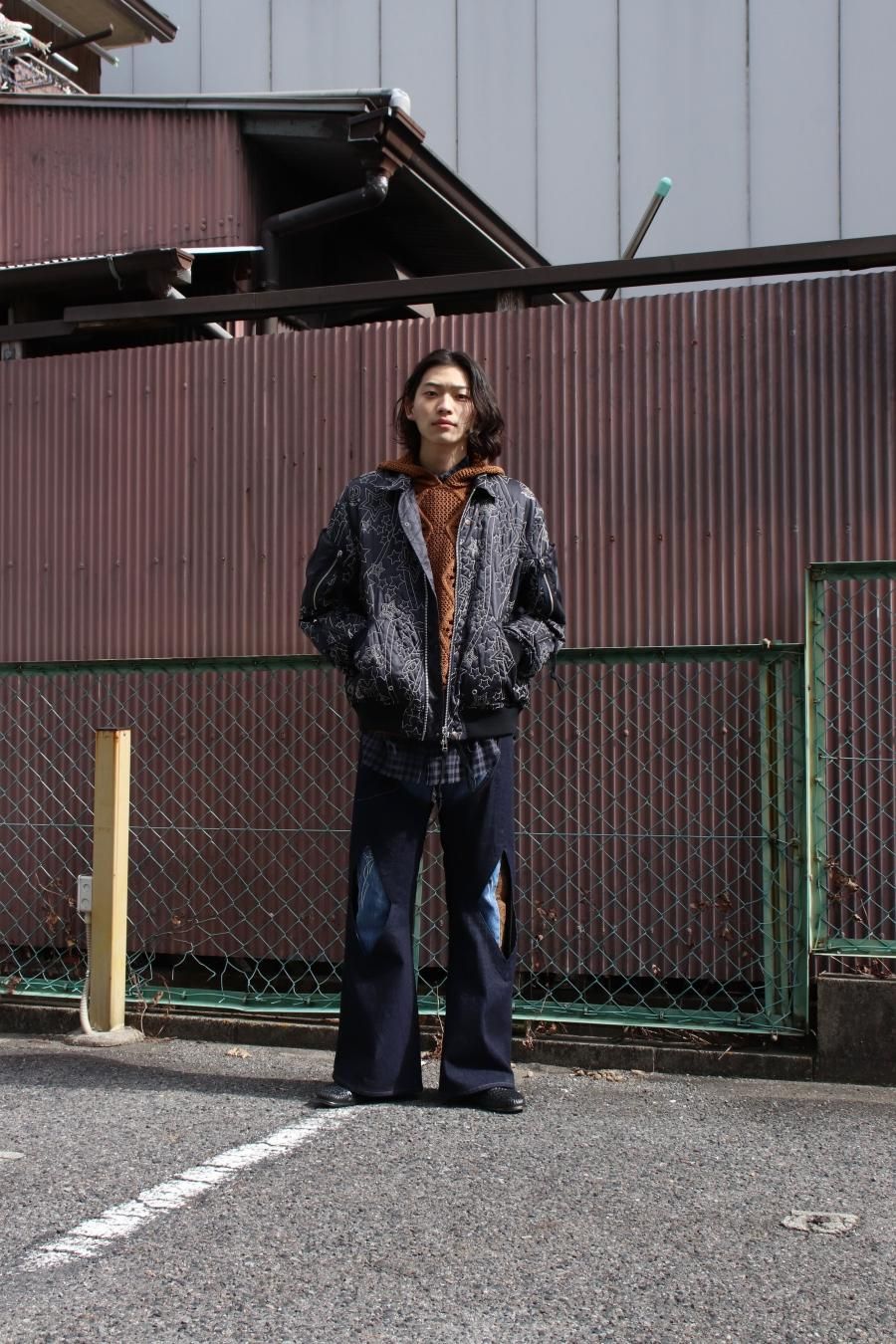 コンビニ受取対応商品】 MASU 23ss DENIM CHAPS INDIGO sitedev