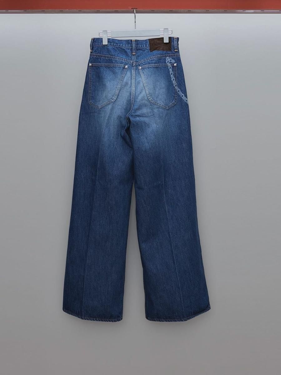 MASU FADED BAGGY JEANS 23SS indigo 44 - デニム/ジーンズ