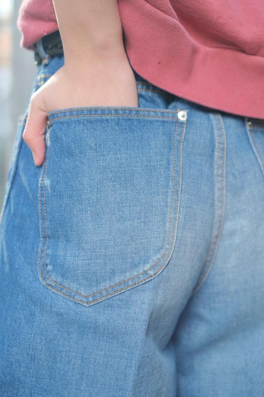 MASU（エムエーエスユー）のFADED BAGGY FIT JEANS INDIGOの通販サイト