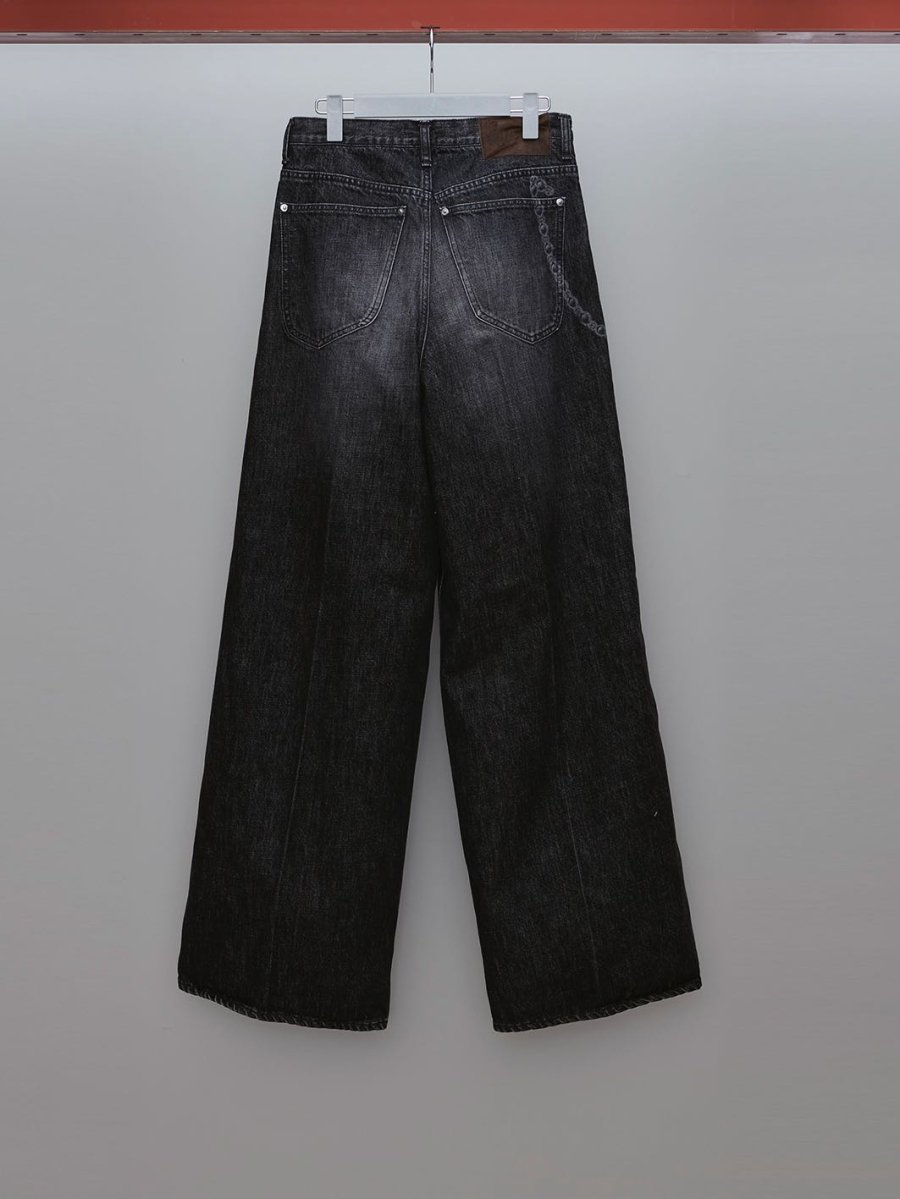 MASU（エムエーエスユー）のFADED BAGGY FIT JEANS BLACKの通販サイト