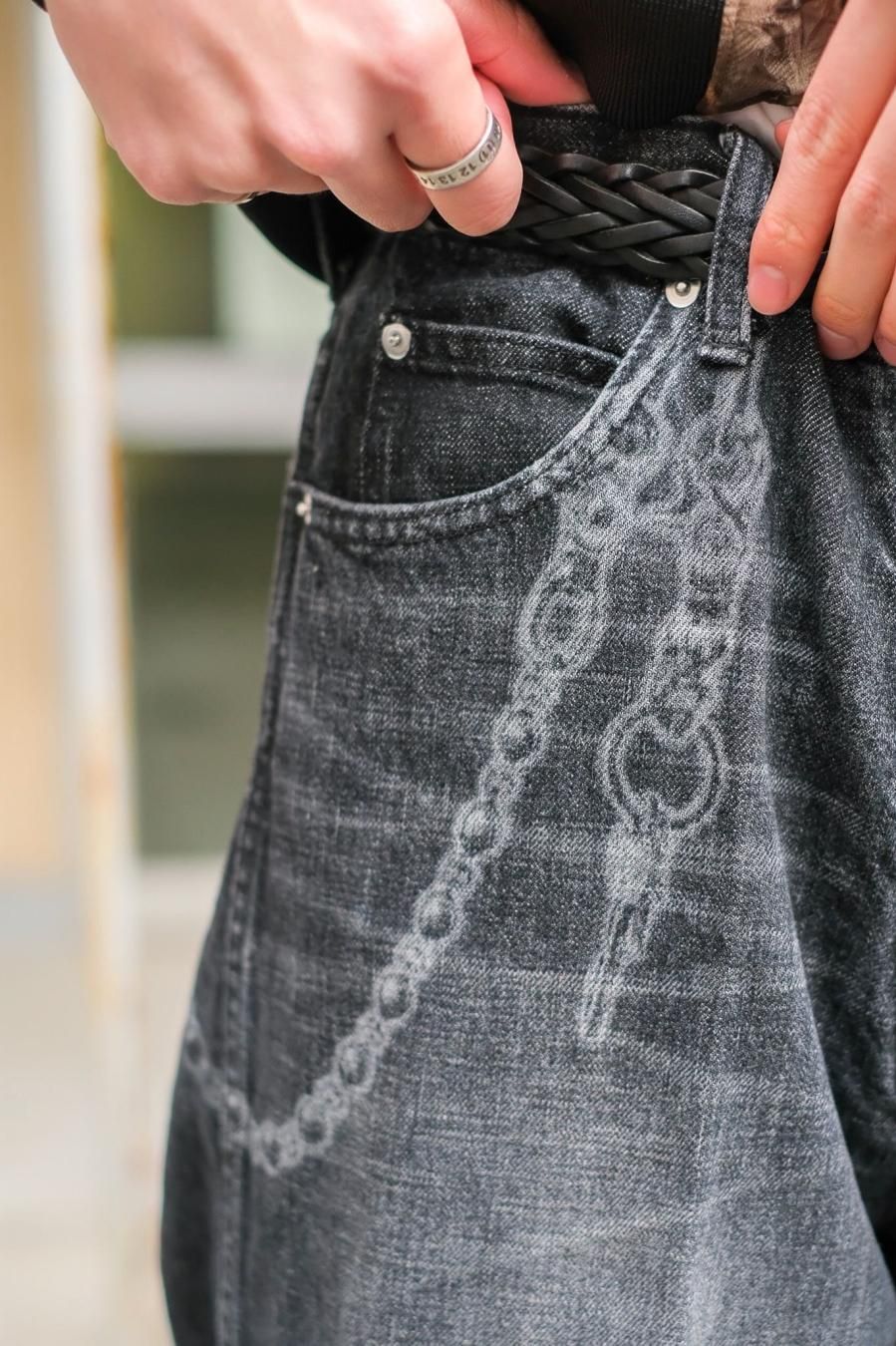 MASU FADED BAGGY JEANS 23SS indigo 44 - デニム/ジーンズ